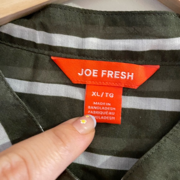 Button-up See-through Beach Cover-Up Tunic (Joe Fresh) - Picture 2 of 2